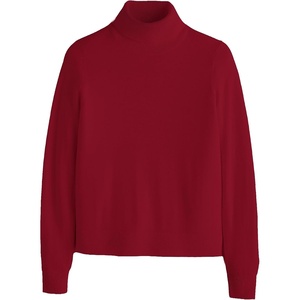 image:imagePendleton Womens Merino Classic Turtleneck Sweater 100 Merino WoolRed Dahlia