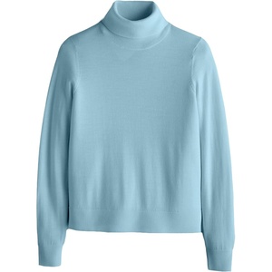 image:imagePendleton Womens Merino Classic Turtleneck Sweater 100 Merino WoolSea Blue